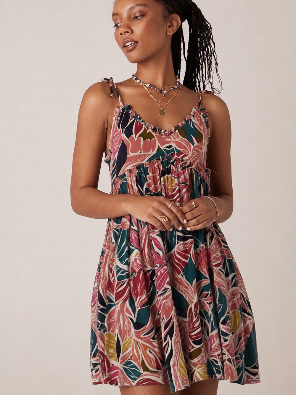 NEW Patrons of Peace Empire Waist Swing Dress Size Medium